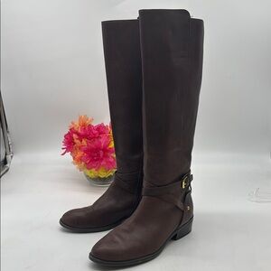 Lauren Ralph Lauren Chocolate Knee High Riding Boots Size 8.5